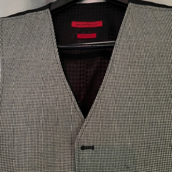 John Varvatos Grey & black Vest - Picture 3 of 4